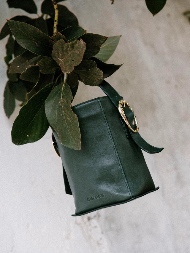 BOLSO BUCKET VERDE BOTELLA