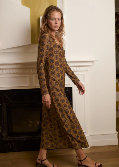 VESTIDO SALARICH BROCHE
