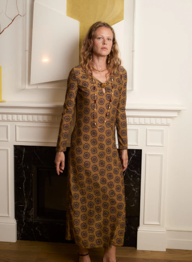 VESTIDO SALARICH BROCHE