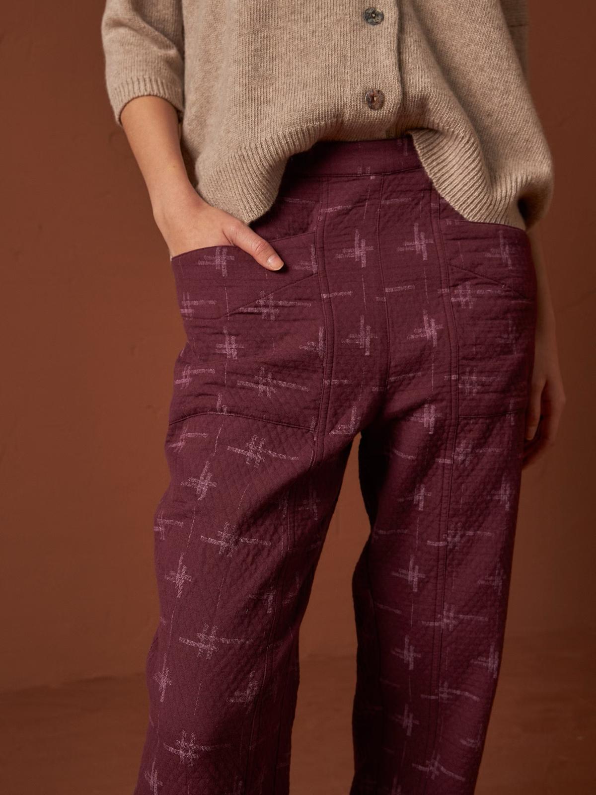 PANTALÓN JAQUARD ALGODÓN