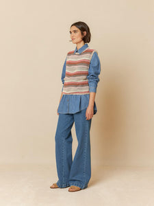 CHALECO PUNTO CROCHET