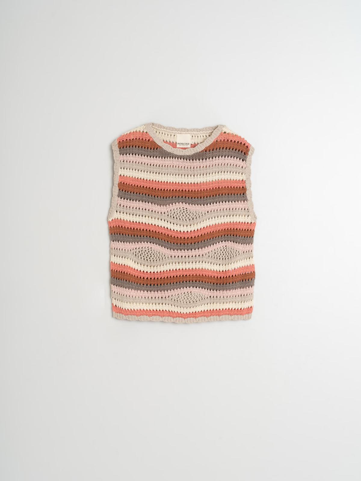 CHALECO PUNTO CROCHET