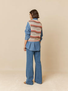 CHALECO PUNTO CROCHET
