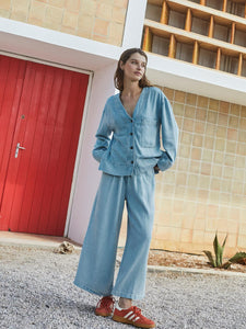 PANTALÓN EFECTO DENIM