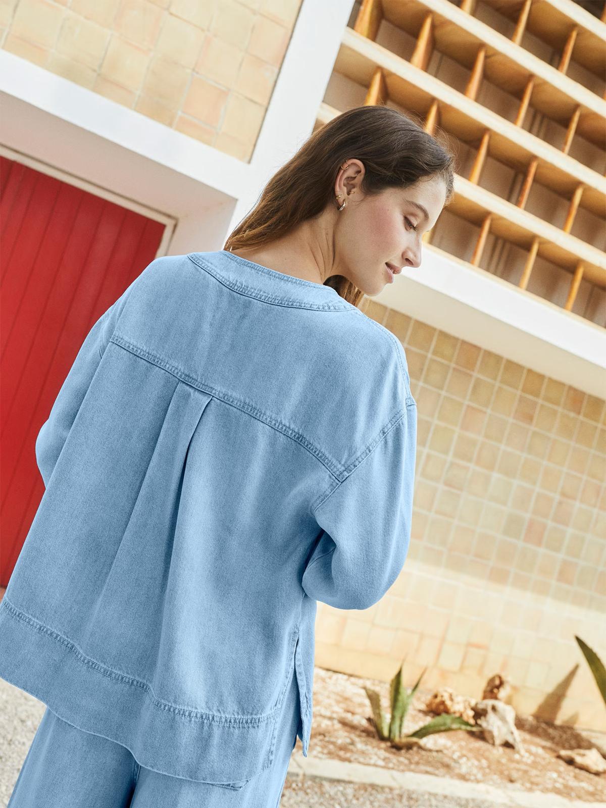 SOBRECAMISA EFECTO DENIM