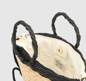 BOLSO SHELLY BICOLOR NEGRO