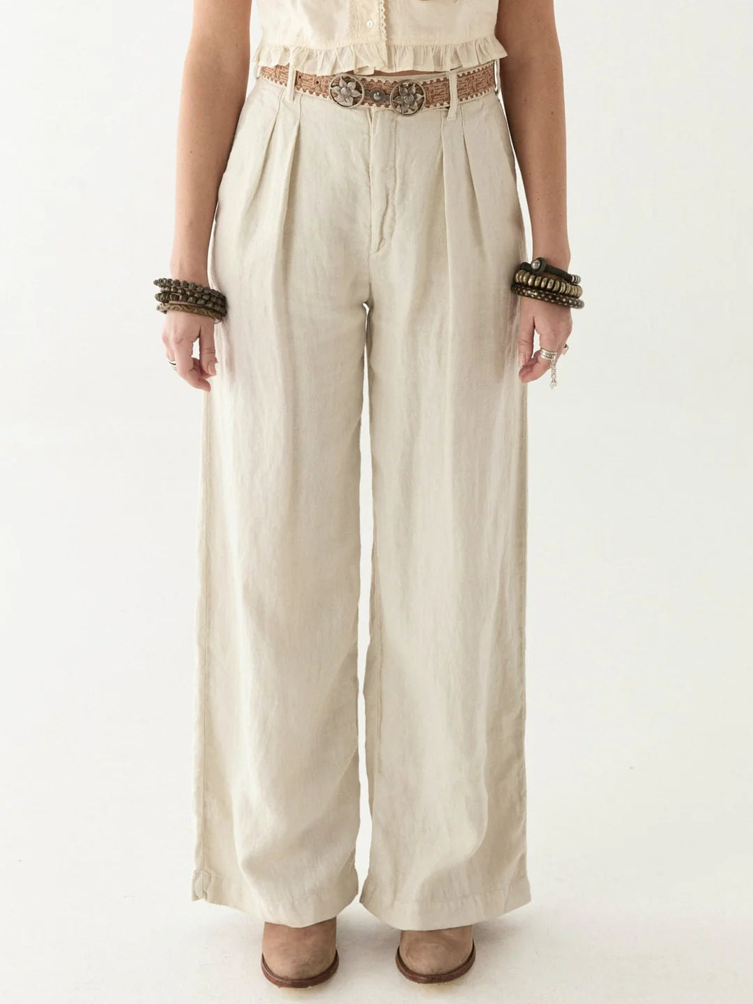 PANTALÓN MARISA OFF WHITE