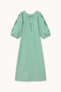VESTIDO A RAYAS BORDADO