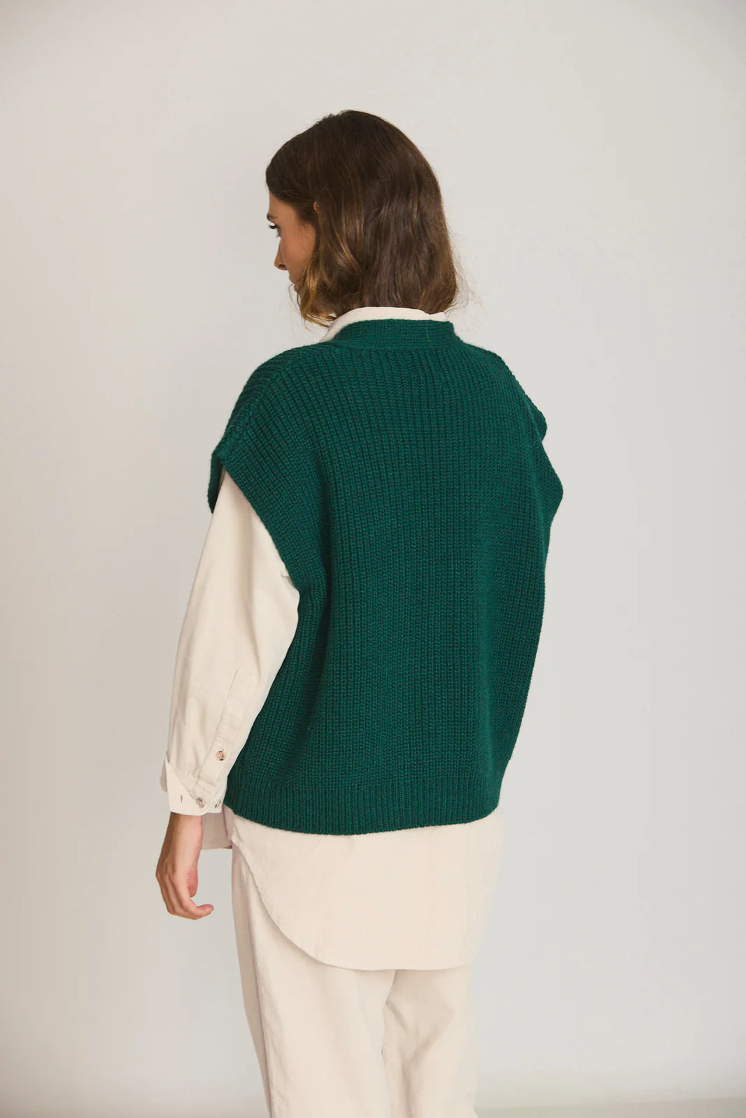 CHALECO PUNTO CREMALLERA BOTELLA