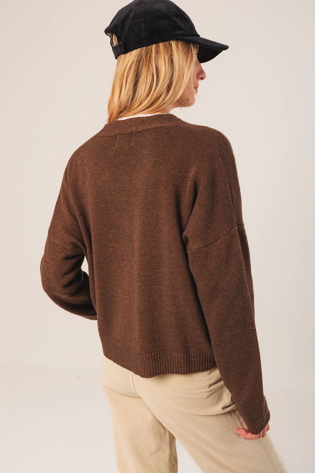 CHAQUETA CON CASHMERE TOPO