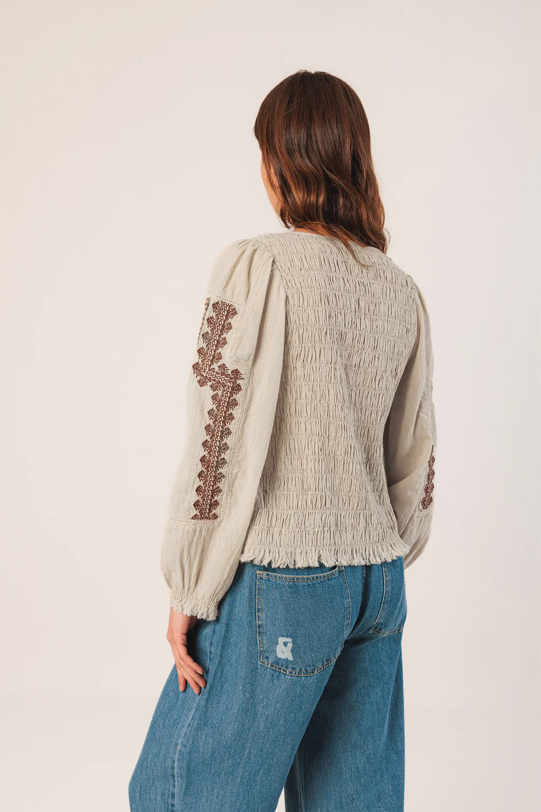 BLUSA BORDADO ÉTNICO PIEDRA