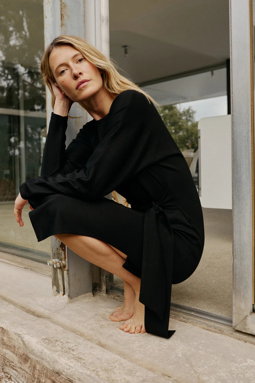 VESTIDO PUNTO ANUDADO