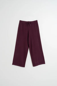 PANTALÓN AMPLIO SEAWOOL BERENJENA