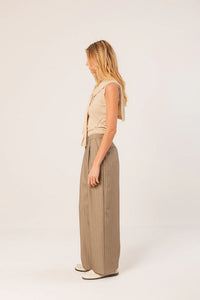 CHALECO CON JERSEY SEAWOOL BEIGE
