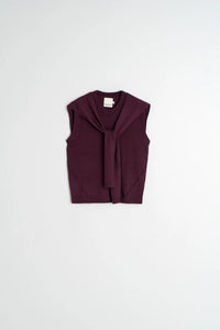 CHALECO CON JERSEY SEAWOOL BERENJENA