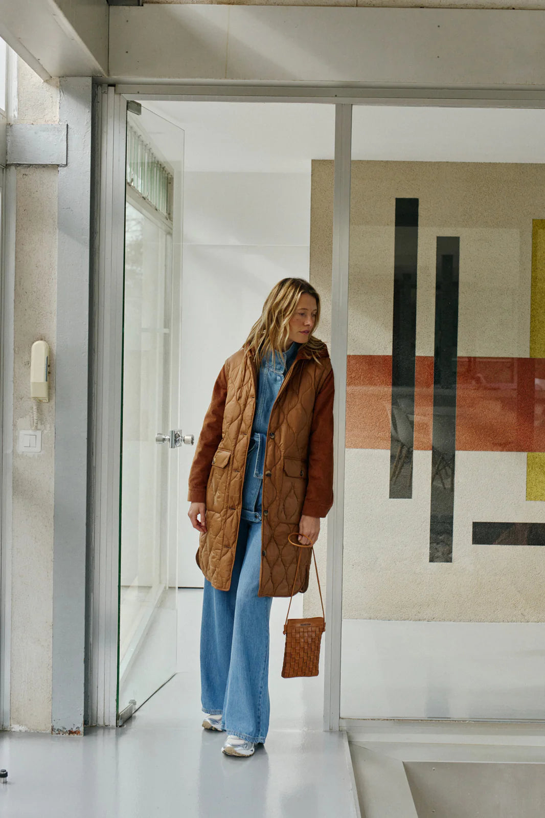 ABRIGO ACOLCHADO COMBINADO